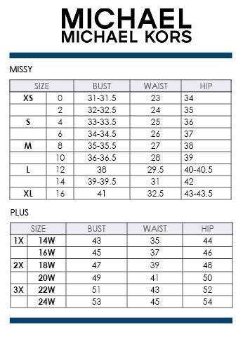 michael kors 1x size|Michael Kors size chart women's.